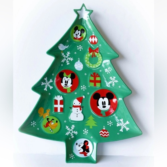 Christmas Tree Cookie Platter with Disney Characters - Picture 2 of 2